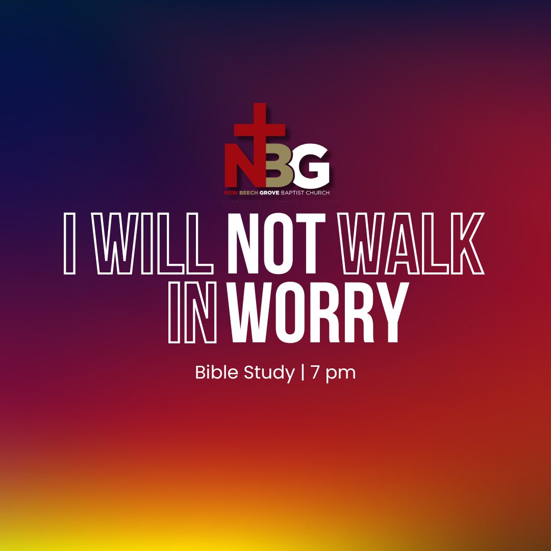I Will Not Walk In Worry