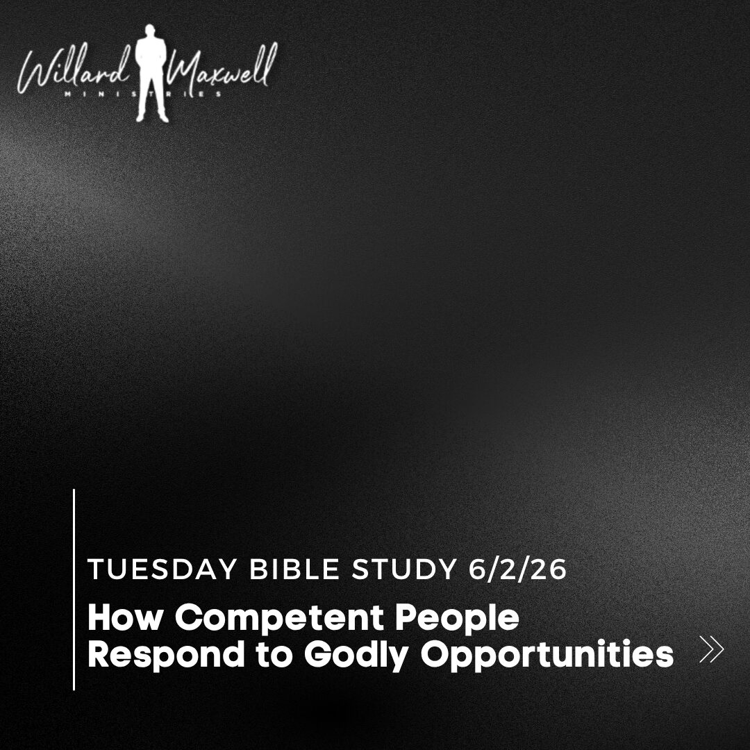 How Competent People Respond to Godly Opportunities